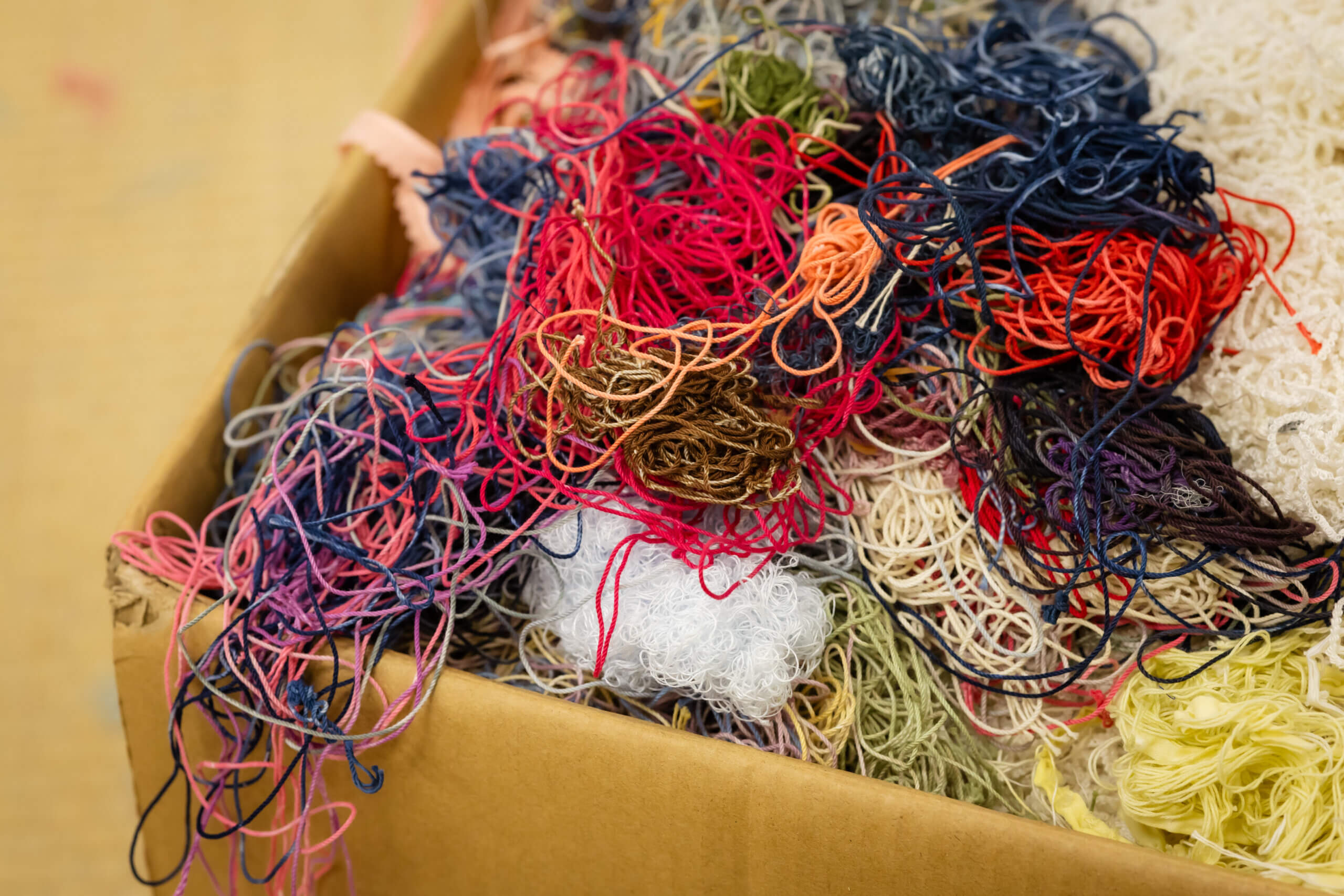 京鹿の子絞りの絞り糸