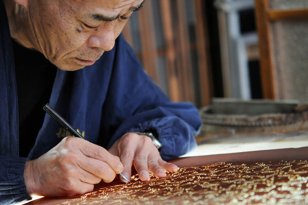 西村友禅彫刻店 西村武志氏について